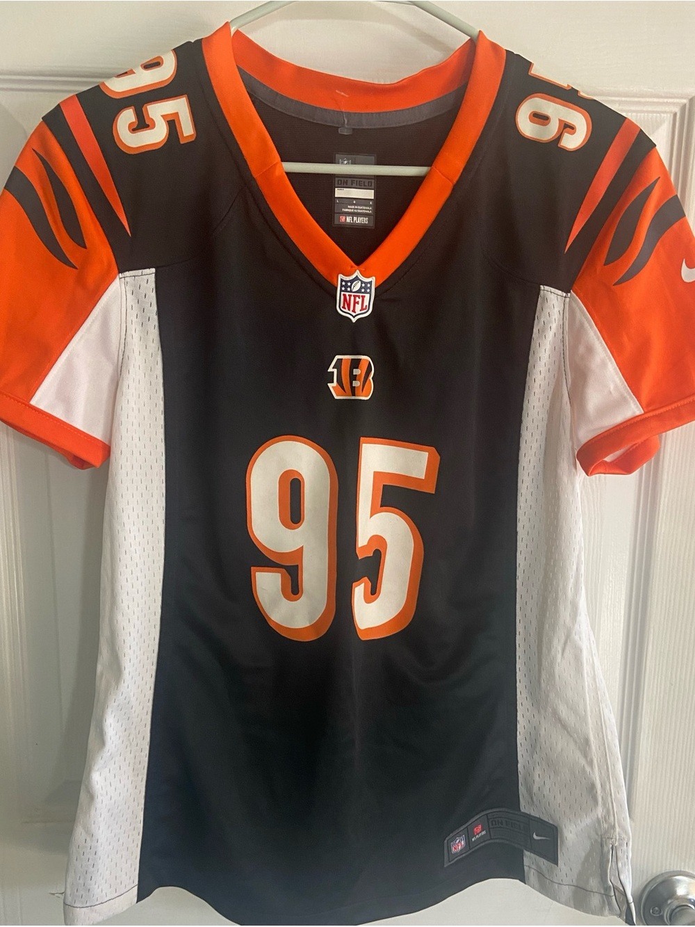 Nike Cincinnati Bengals #95 Larry Steven’s Football Jersey